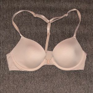 Pink nude 32B front clip bra